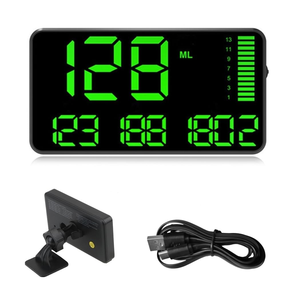 Digital GPS Speedometer Heads Up Display for Cars New HUD MPH Odometer Trip M...