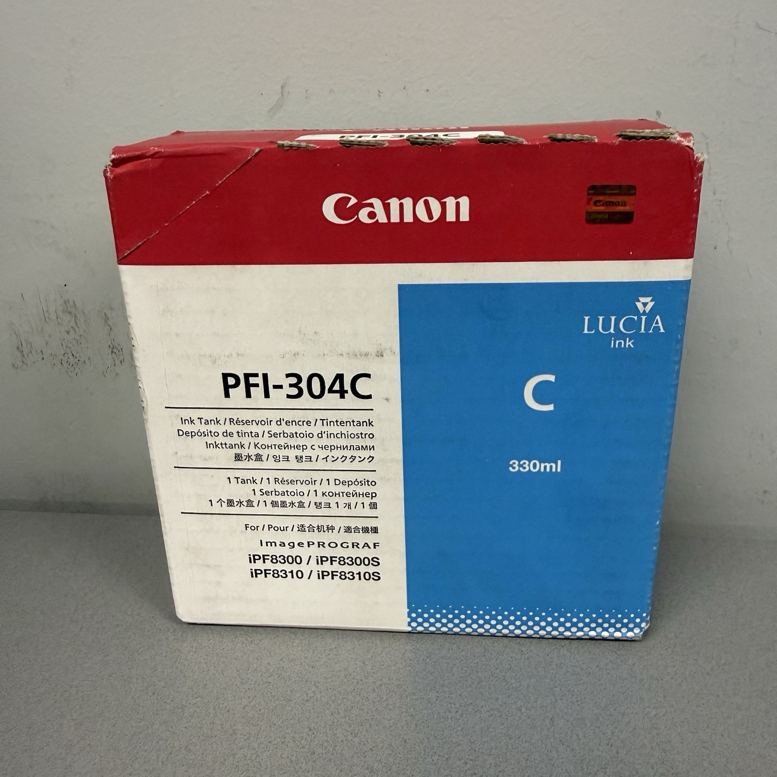 Canon PFI-304 Cyan Ink Tank OEM Sealed for imagePROGRAF iPF8300 iPF8310 iPF8300S