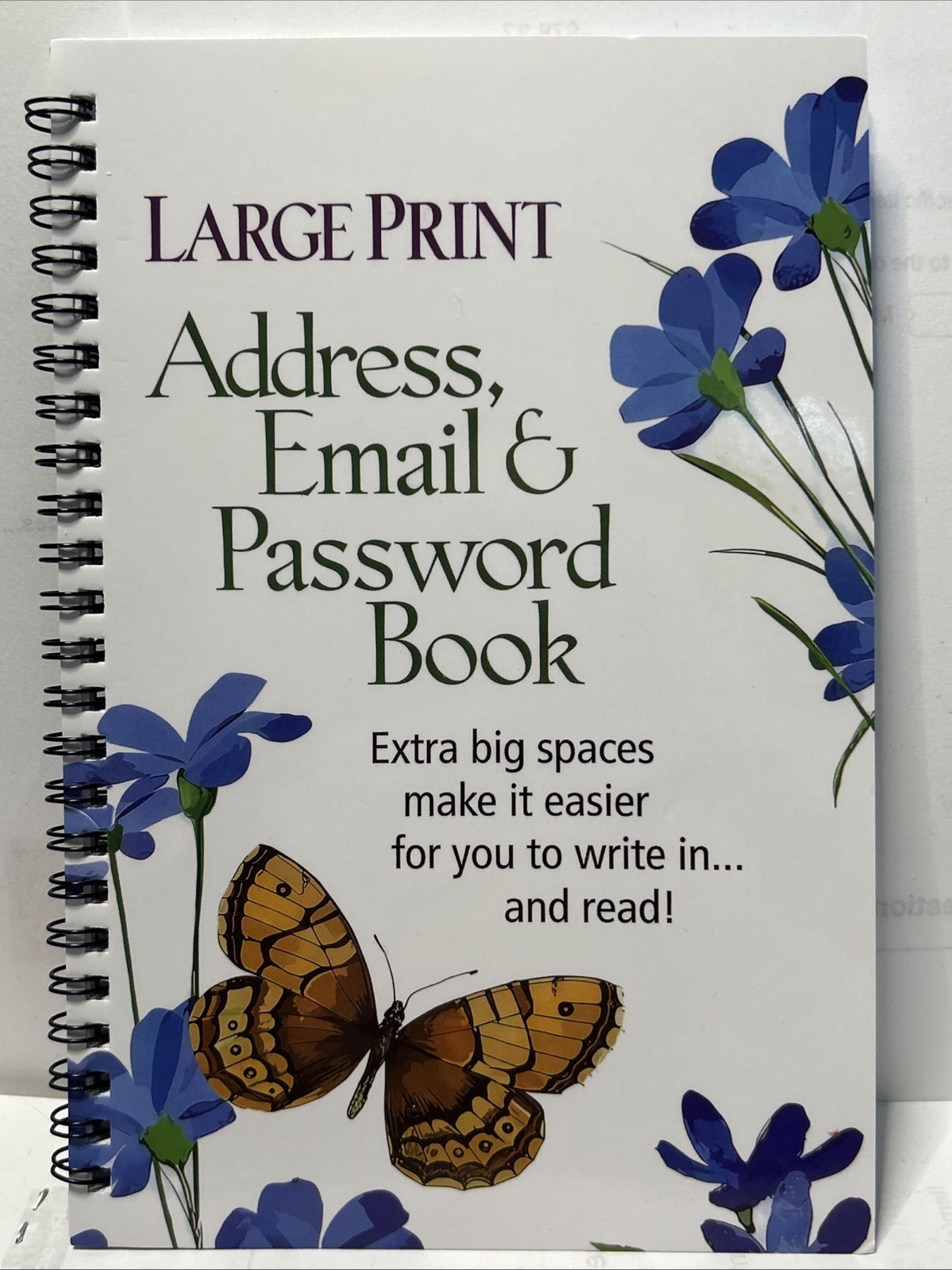 Password Book Seniors Internet Software Info Logbook Organizer. P006