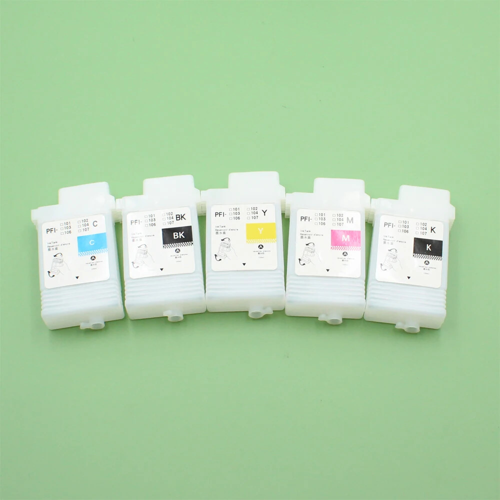 5pcs For Canon PFI120 Refillable Ink Cartridge for Canon TM200 205 300 305 