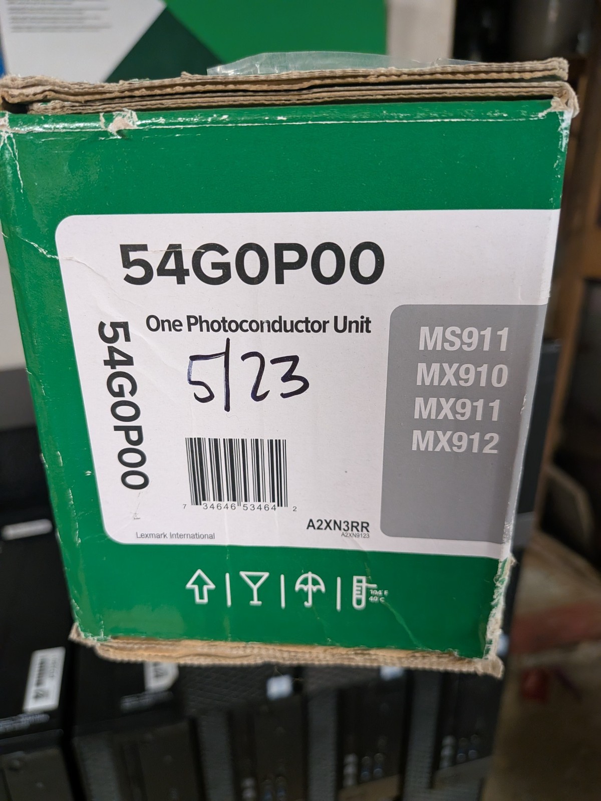 Lexmark OEM 54G0P00 Black Photoconductor Unit 125K Yield MS911 MX910 MX911 MX912