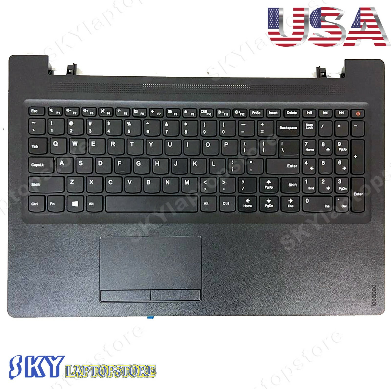 NEW For Lenovo IdeaPad 110-15IBR Palmrest w/ US Keyboard & Touchpad AP11S000800