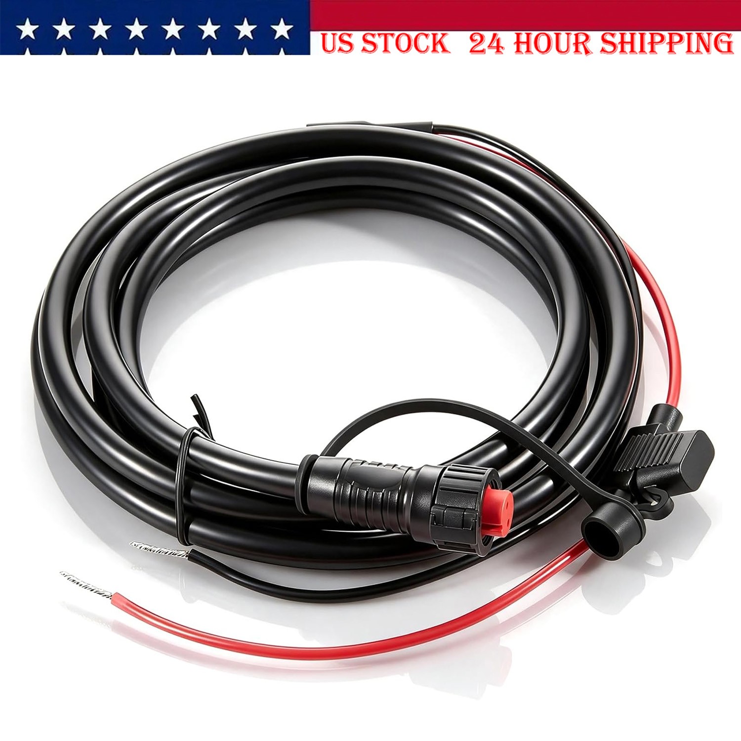 010-10922-00 2-Pin Power Cable Replacement For Garmin GPSMAP 5008, 5012, 5015