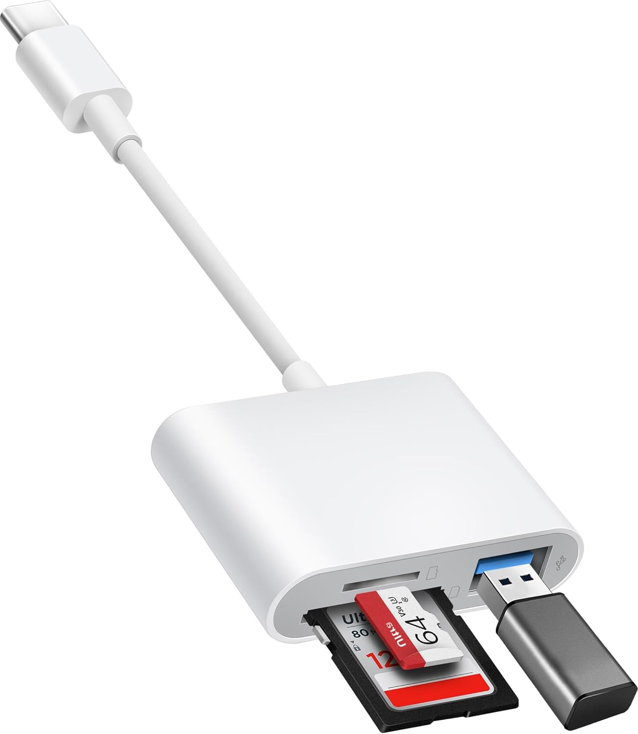 Lector de tarjetas USB C a SD, adaptador de tarjeta SD BnmxTek