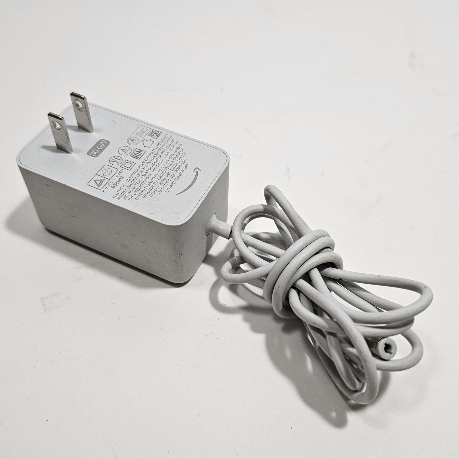 Genuine Amazon AC Power Adapter 30W for Echo 3rd Gen Echo Plus 2nd Show 8 K3V1NA