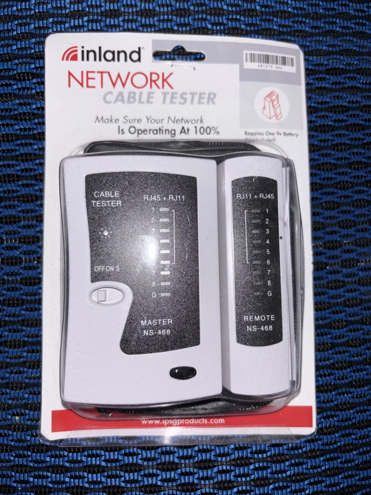 INLAND NETWORK CABLE TESTER * NS-468 * NEW * 