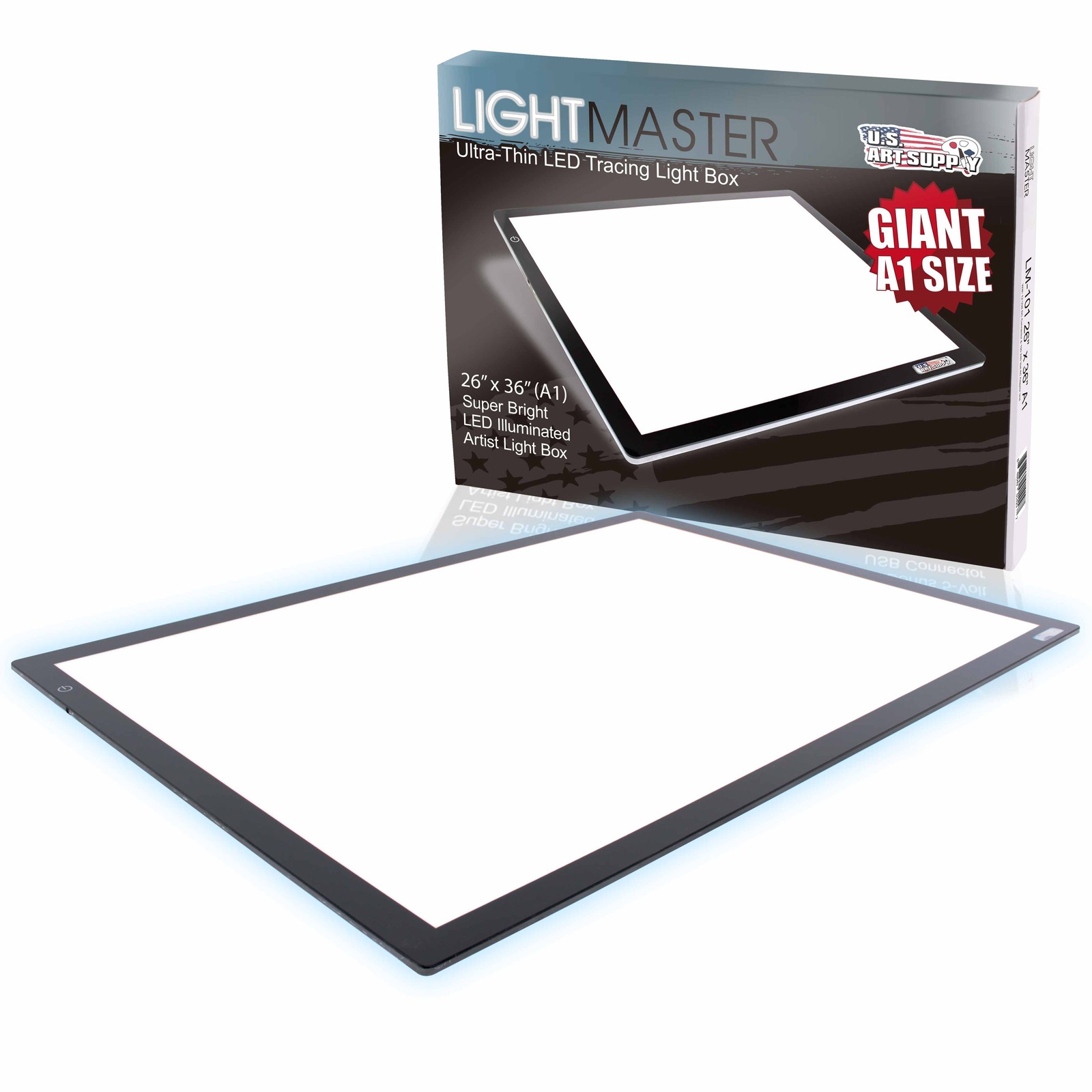 Lightmaster 24" x 33" (A1) Light Box 12V Ultra-Thin 110V AC Power Adapter