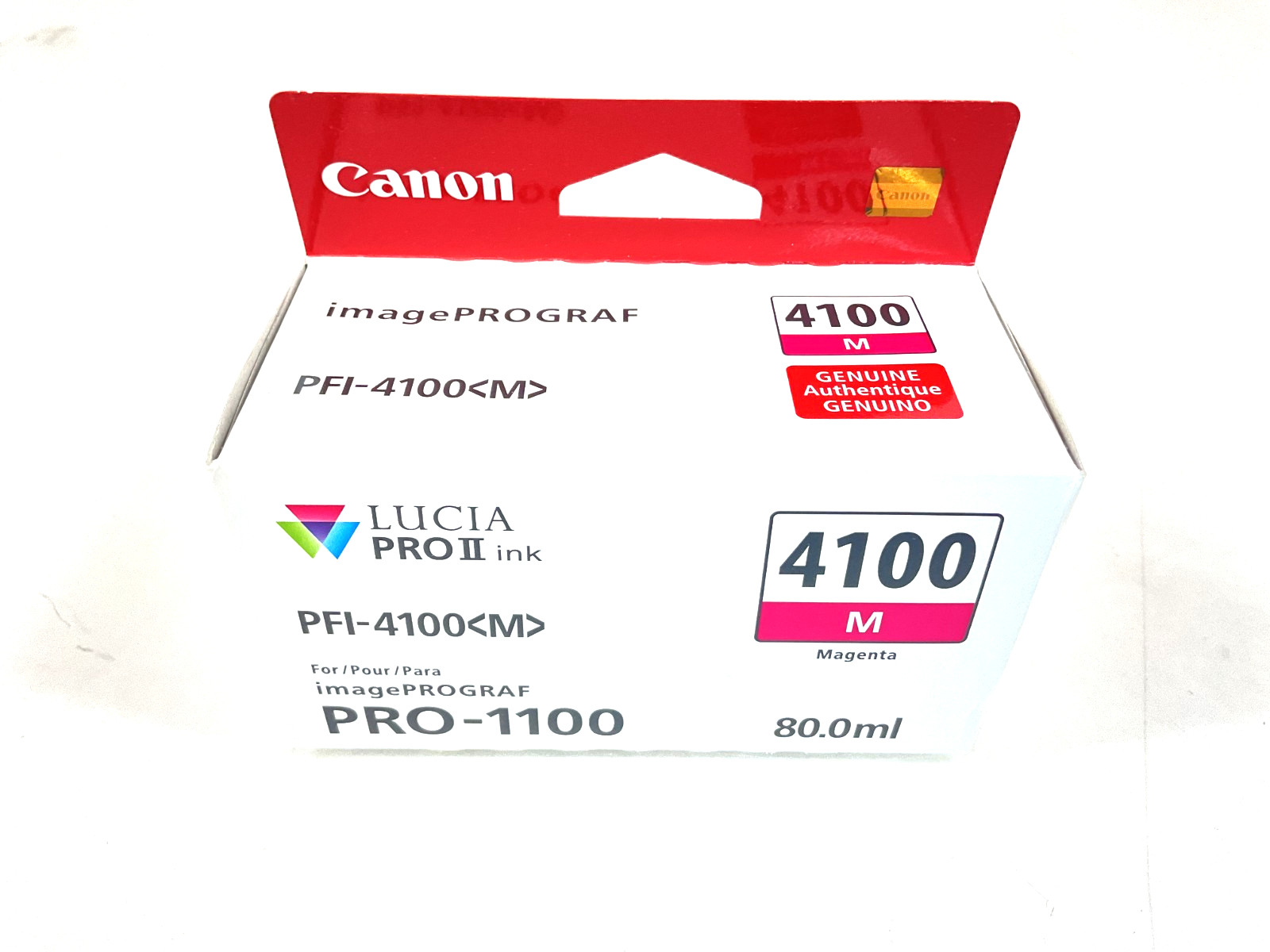 Canon Original PFI-4100 M 80mL Magenta Pigment Ink Tank - 6779C002