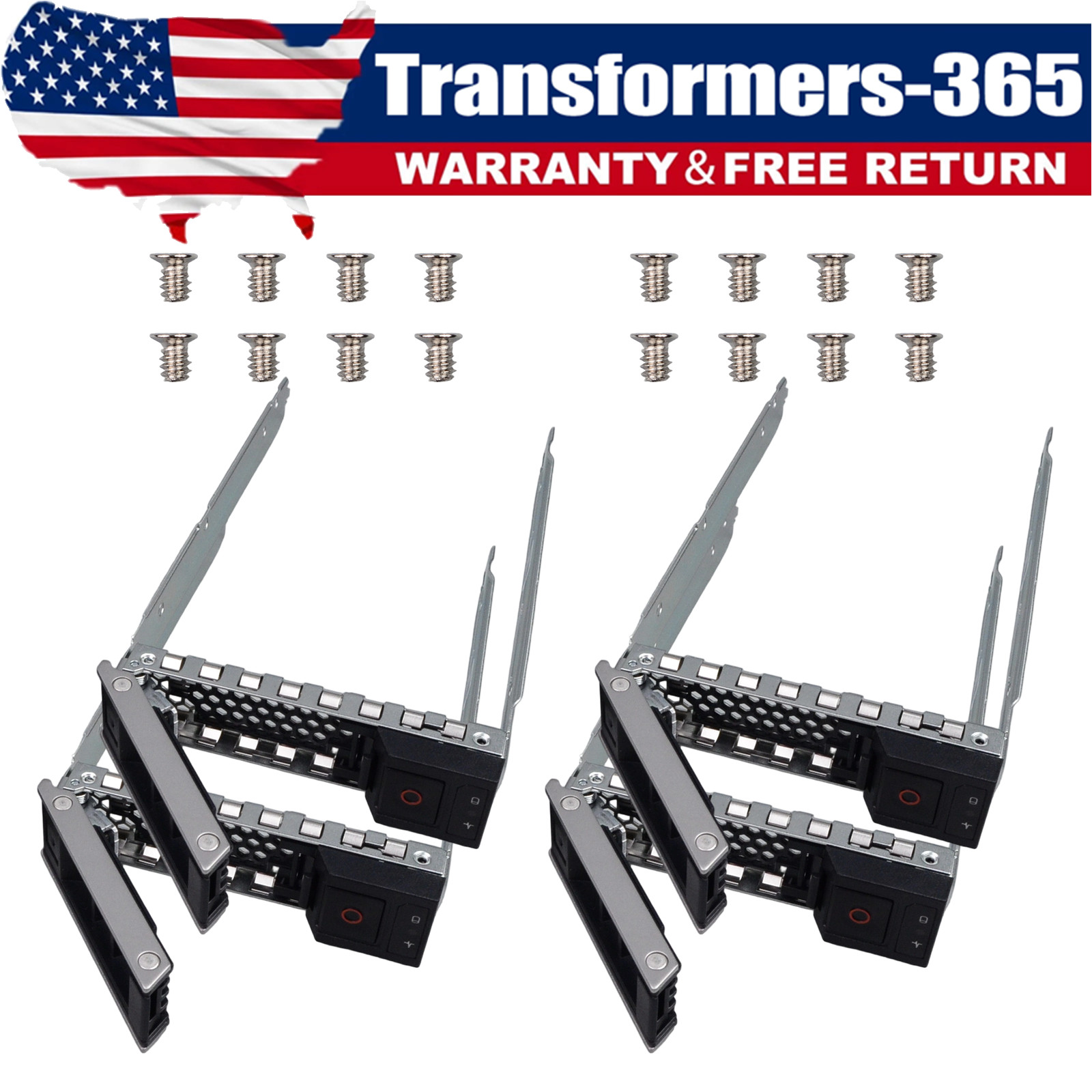4PCS X7K8W 3.5 Inch Hard Drive Tray Caddy for Dell PowerEdge Server Replacement