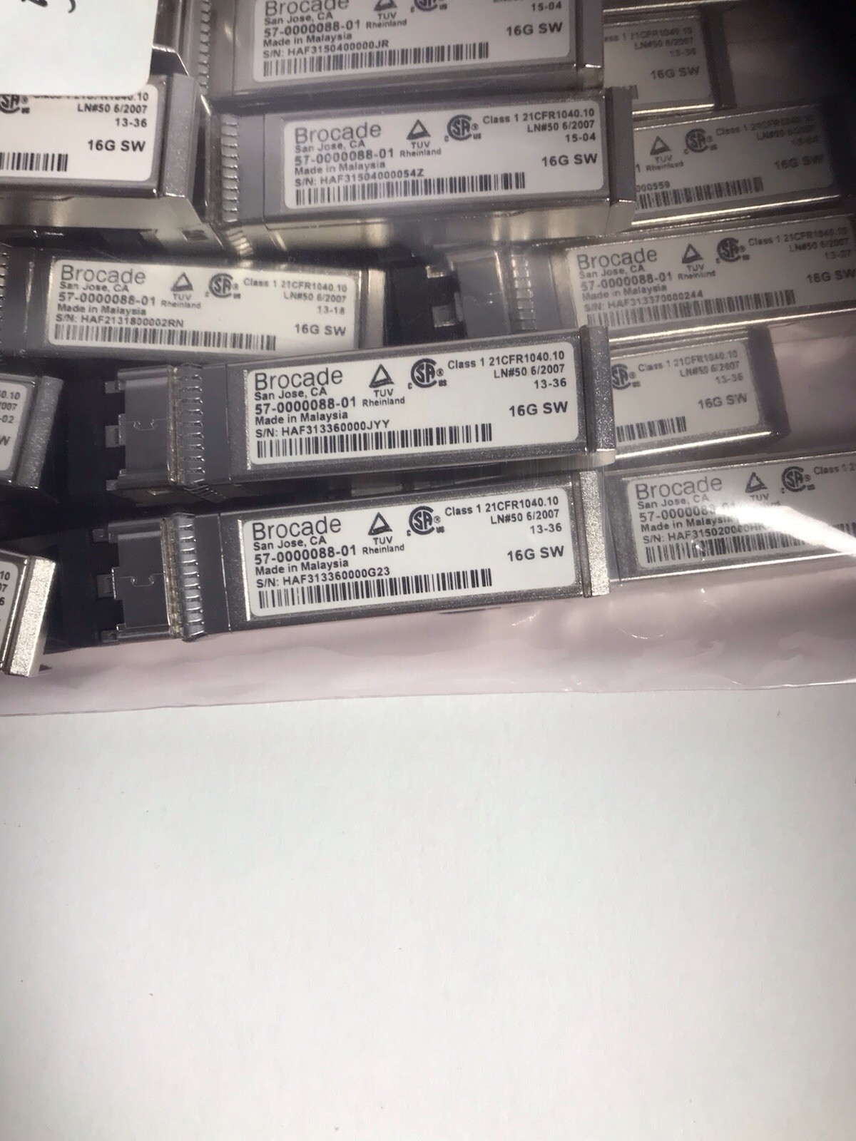 Lot 117 Brocade Transceiver 57-000088-01