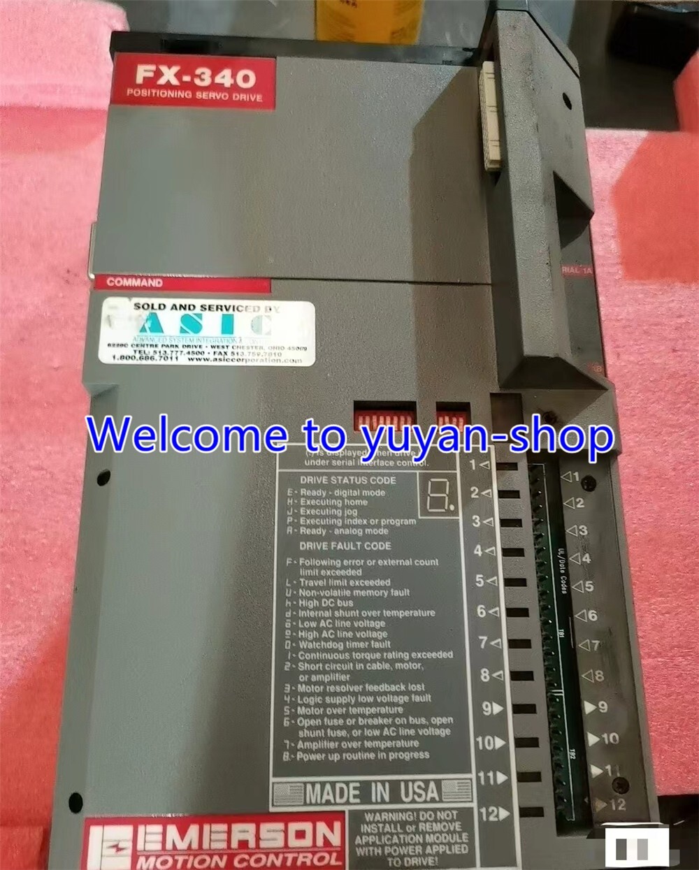 1PCS USED Emerson FX-340 Positioning Servo Drive Via DHL or FedEX