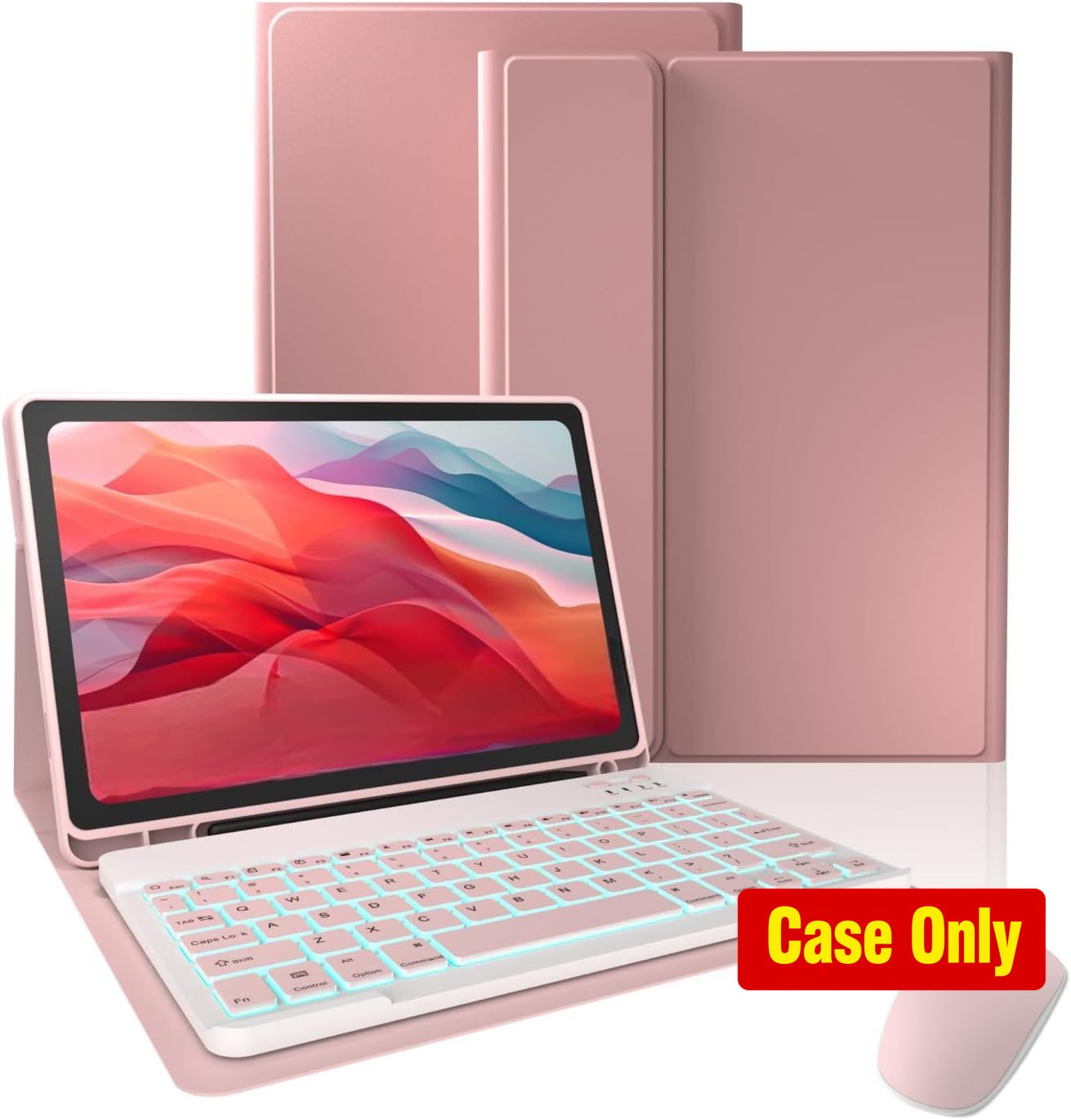 Keyboard Case for Tab A8 10.5-inch, 7-Color Backlit, Lightweight