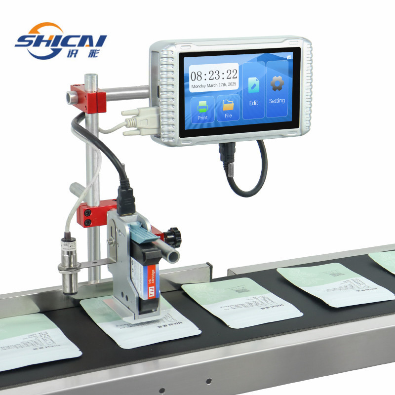 12.7mm Automatic Inkjet Printer Ethernet Connection Date