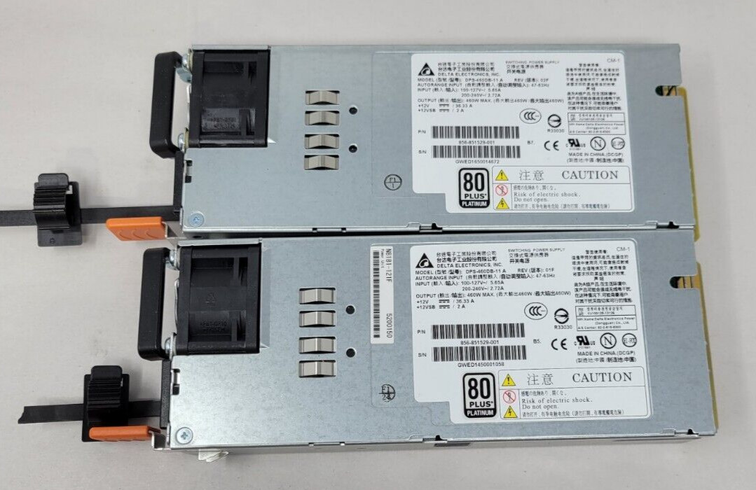 Lot of 2 Delta DPS-460DB-11 A 460W Power Supply  120424M4