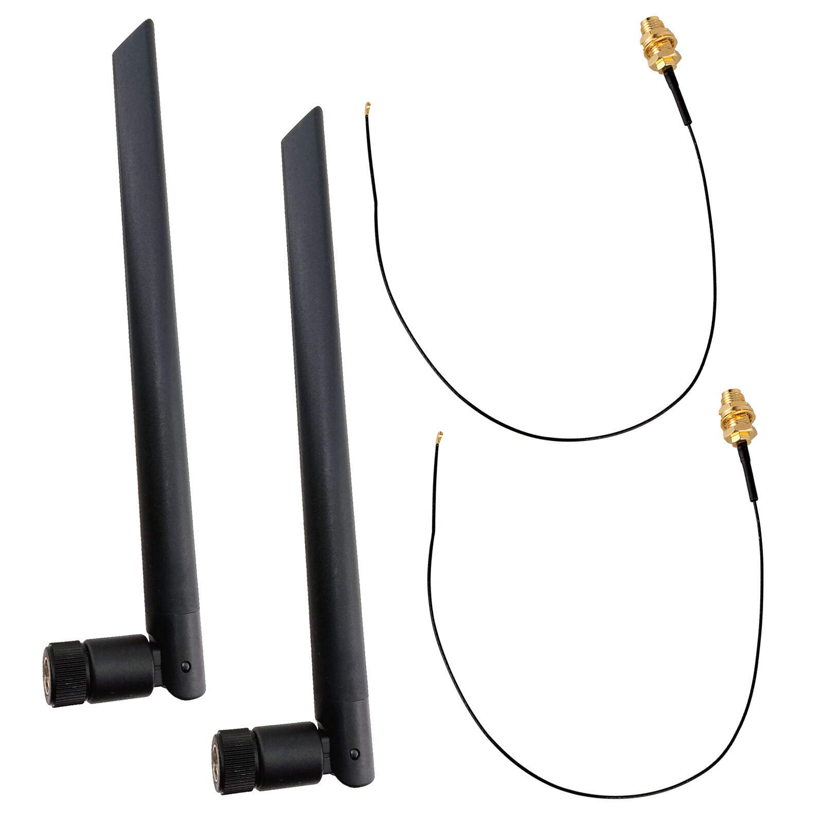M.2 RP-SMA Extension Cable 6dBi PC WiFi Bluetooth Antenna Dual Band AC Wireless