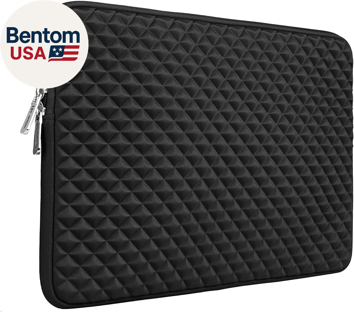 14 Inch Laptop Sleeve Diamond Foam Shock Resistant Neoprene Padded Case Fluffy L