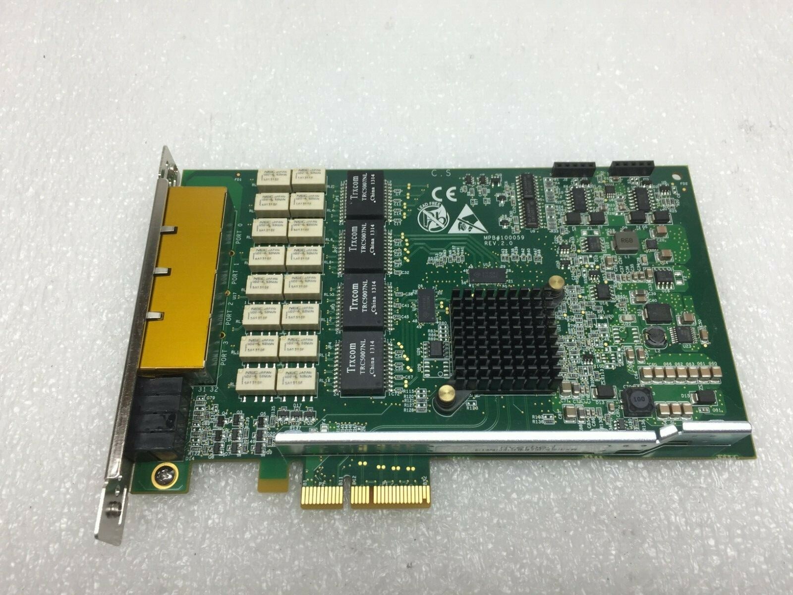 RIVERBED 410-00047-01 Quad Port Gigabit Bypass PCIE Network Card 