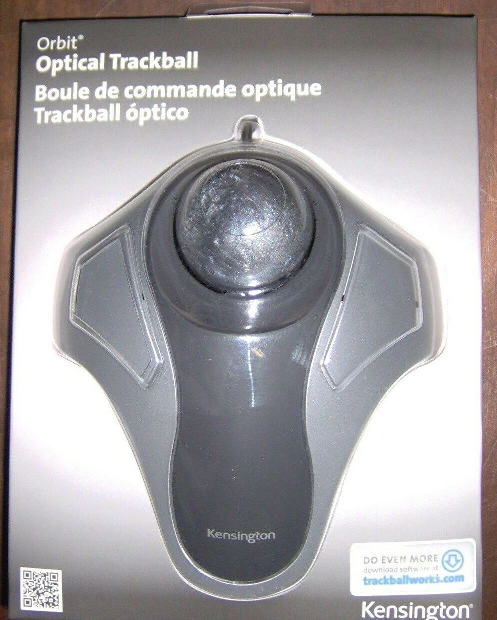 New KENSINGTON ORBIT Optical Trackball USB Wired Mouse USB Marble 64327