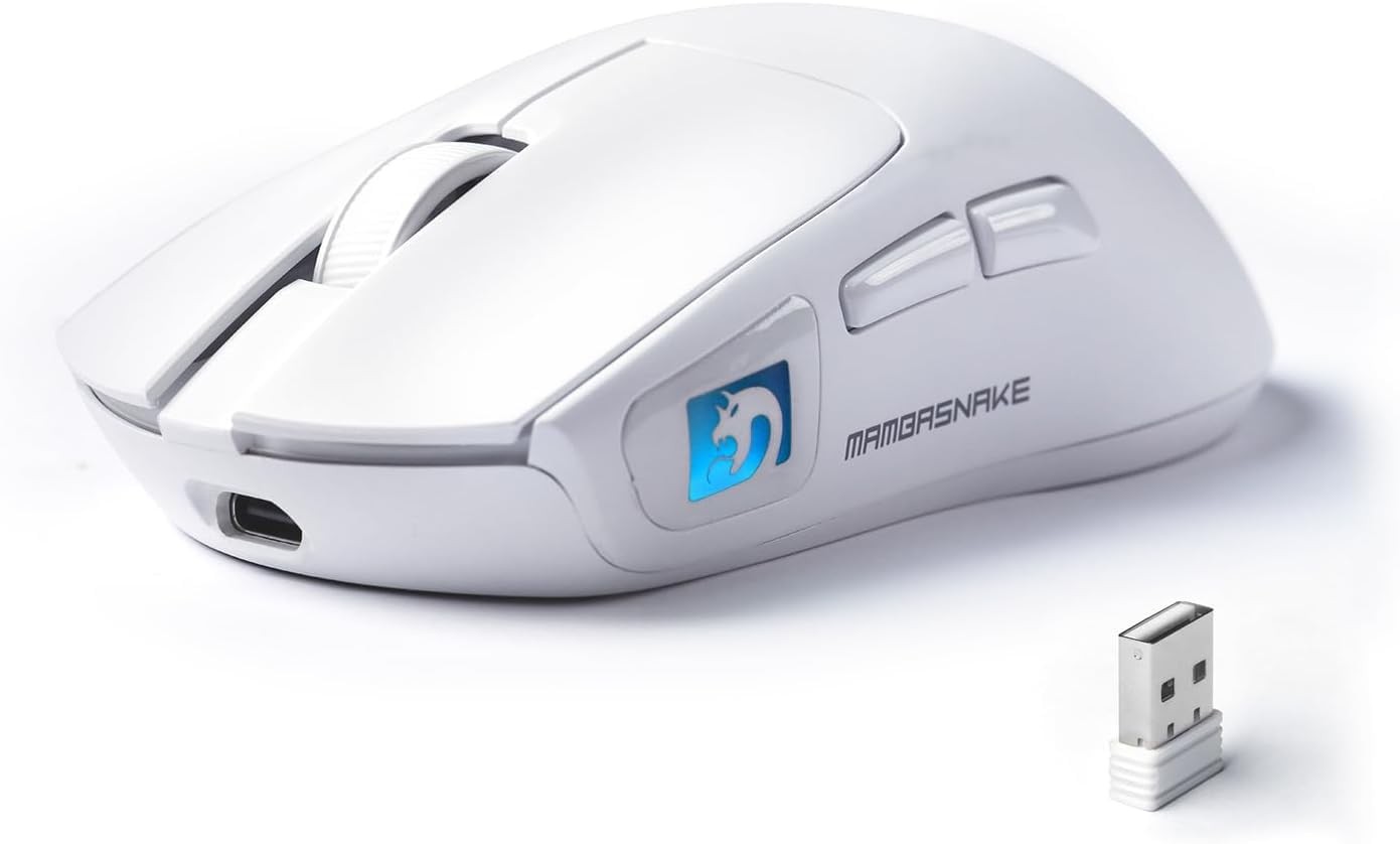 MAMBASNAKE M4 Wireless Gaming Mouse White