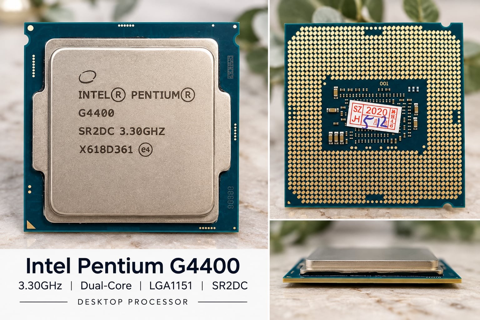 Intel Pentium G4400 3.30GHz Dual-Core LGA1151 Desktop Processor SR2DC