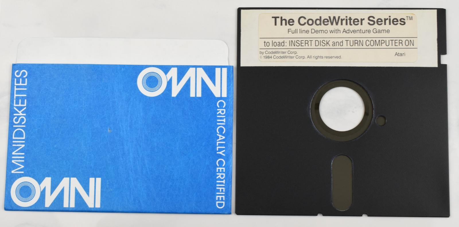 Atari CodeWriter Series Full Line Demo 1984 - Adventure Game, Rare Collectible