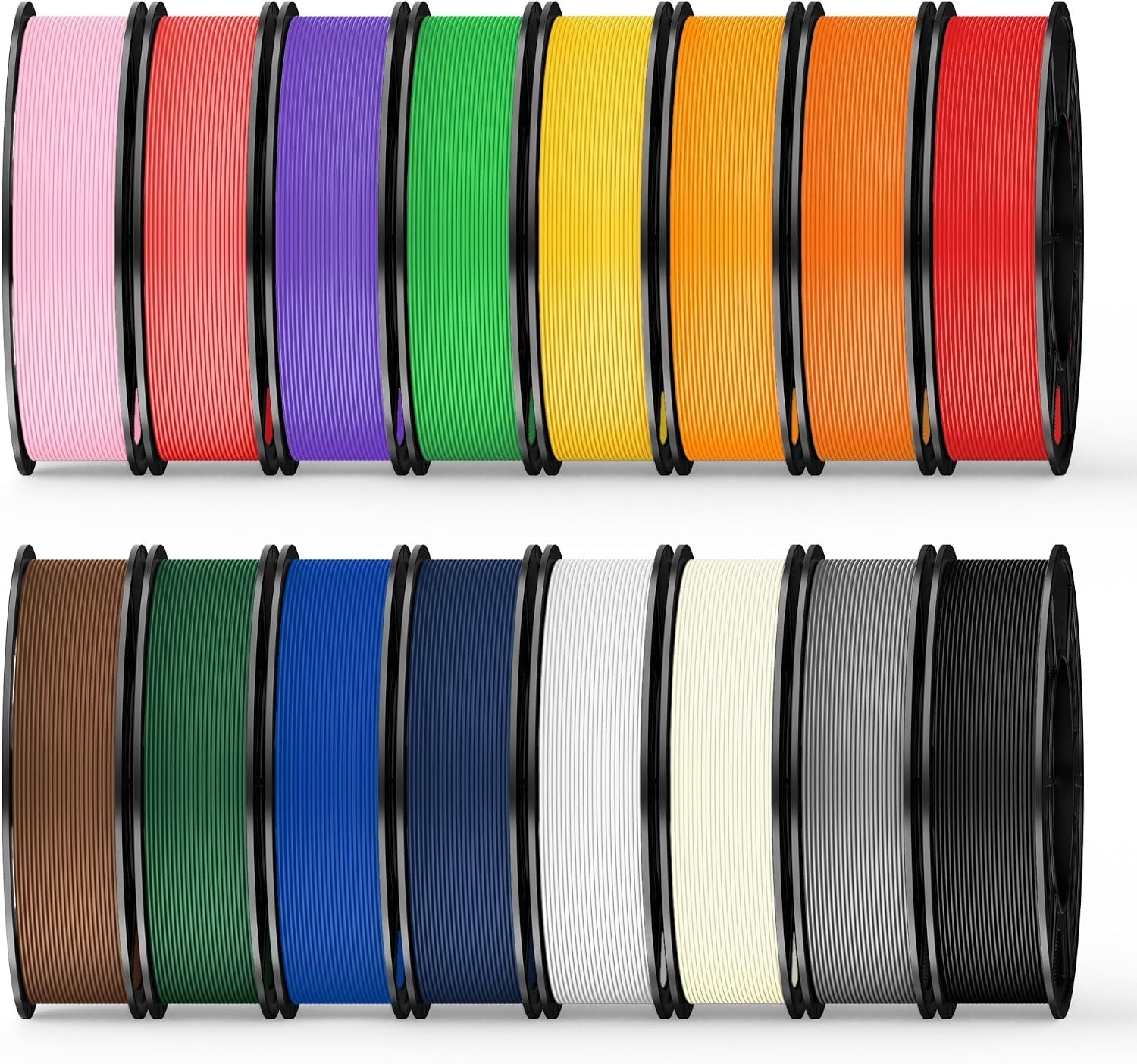 16 Color Pack Elite PLA Filament Bundle Multicolor PLA 3D Printer Filament