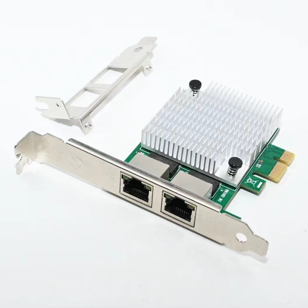 Realtek 8111F Chip PCI Express x1 Gigabit Dual Port Network Card Desktops 1000M