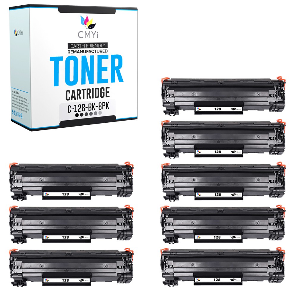8-Pack Replacement CMYi 128 Cartridges for Canon imageCLASS MF4770n MF4880dw