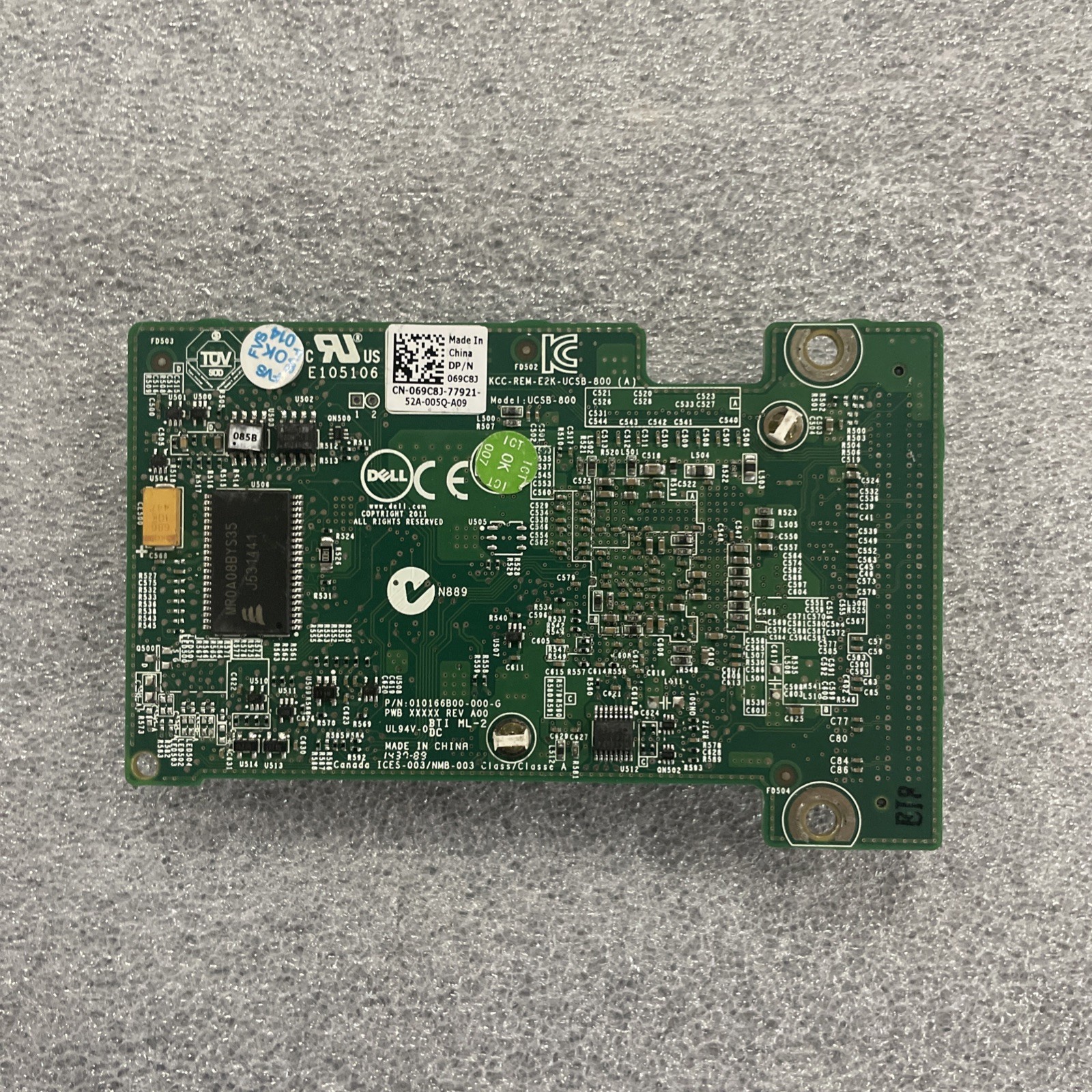 69C8J Dell PERC H310 Mini Blade 6GBps SAS/SATA Raid Controller 069C8J