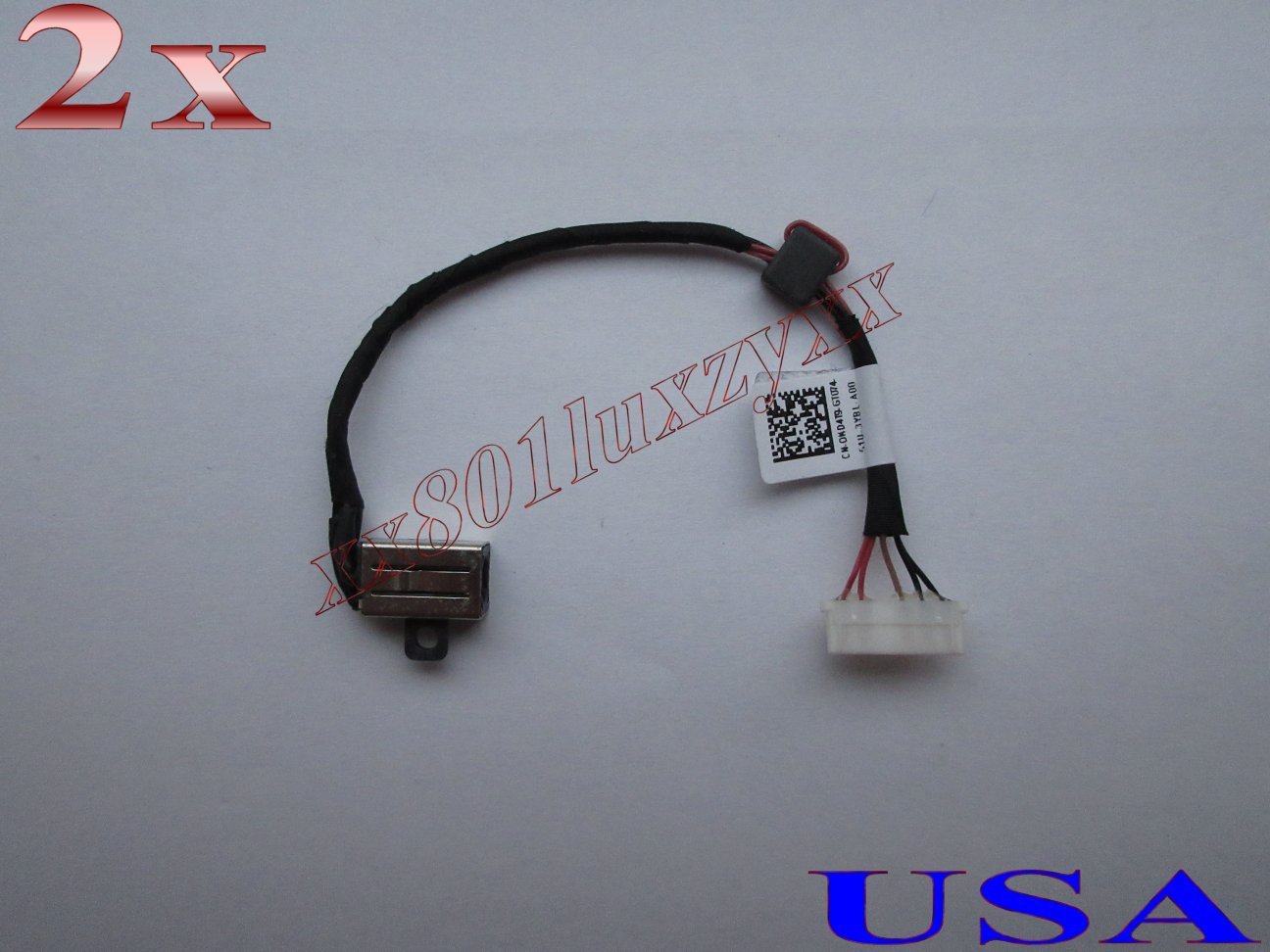 2x DC Power Jack Connector Cable Harness For Dell Inspiron 5555/5558 0KD4T9