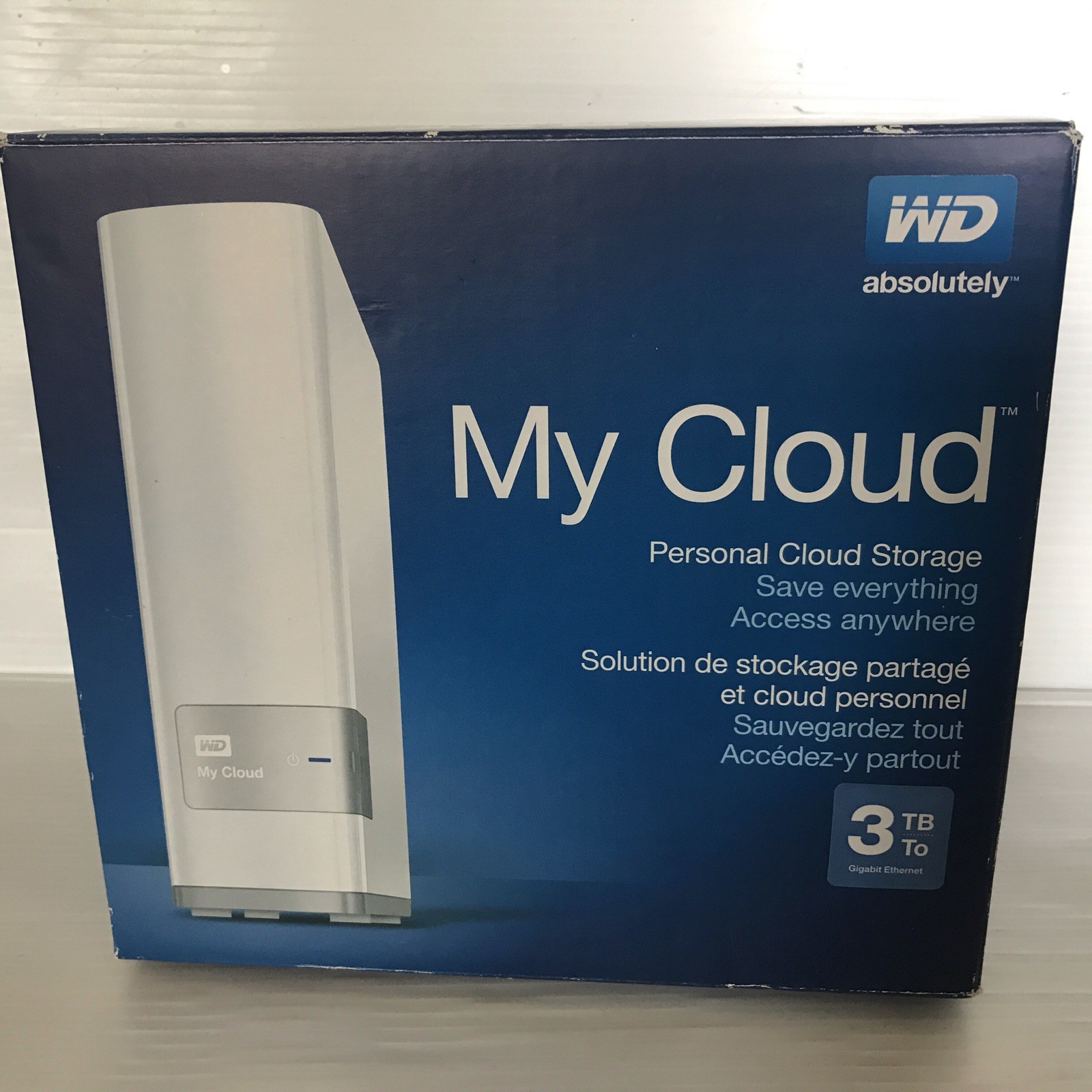 WESTERN DIGITAL WD MY CLOUD PERSONAL STORAGE 3 TB EXTERNAL HDD  NEW BOX OPEN