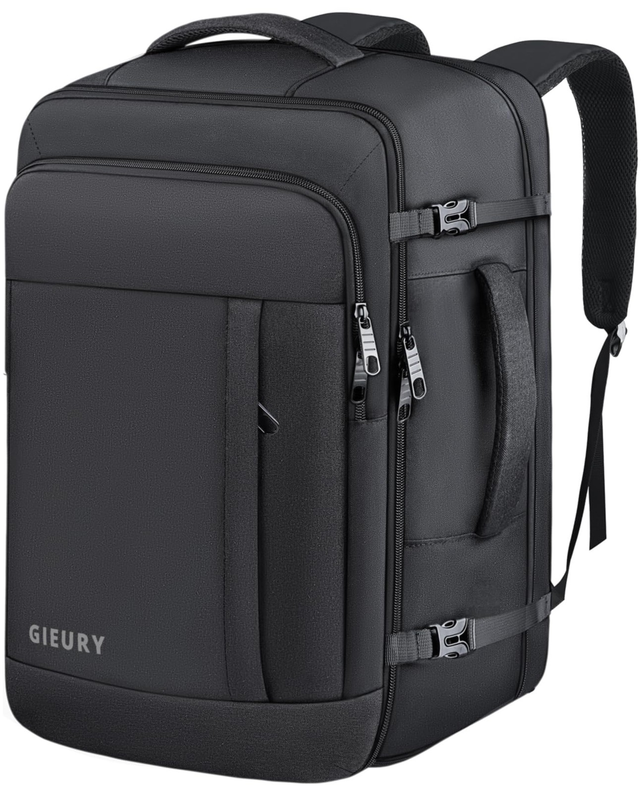 Carry On Backpack TSA Flight Approved, 50L Big 2X-Large(20"x14"x10"), Black