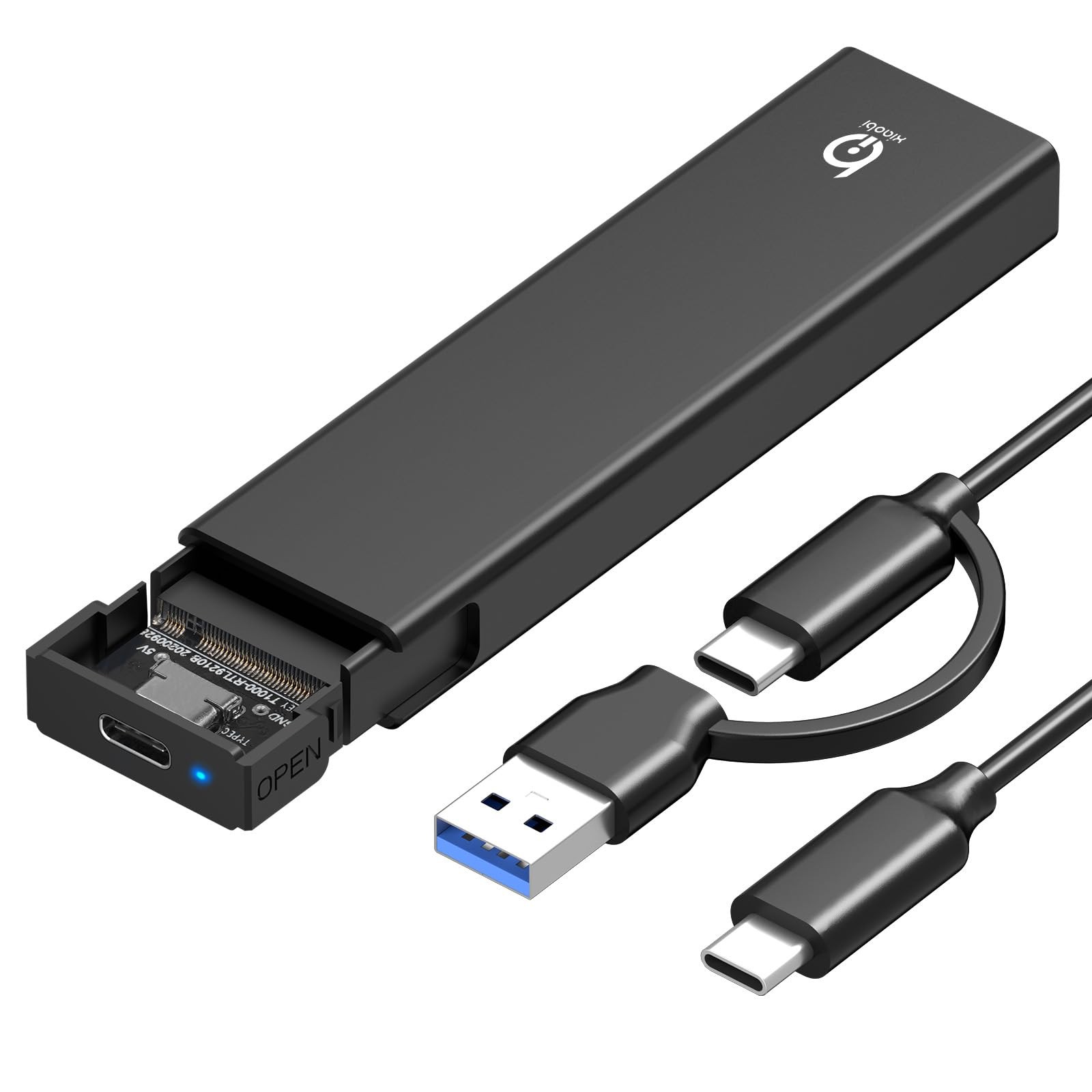 Xiaobi M.2 NVMe SSD Enclosure, ToolFree Installation, External SSD Reader