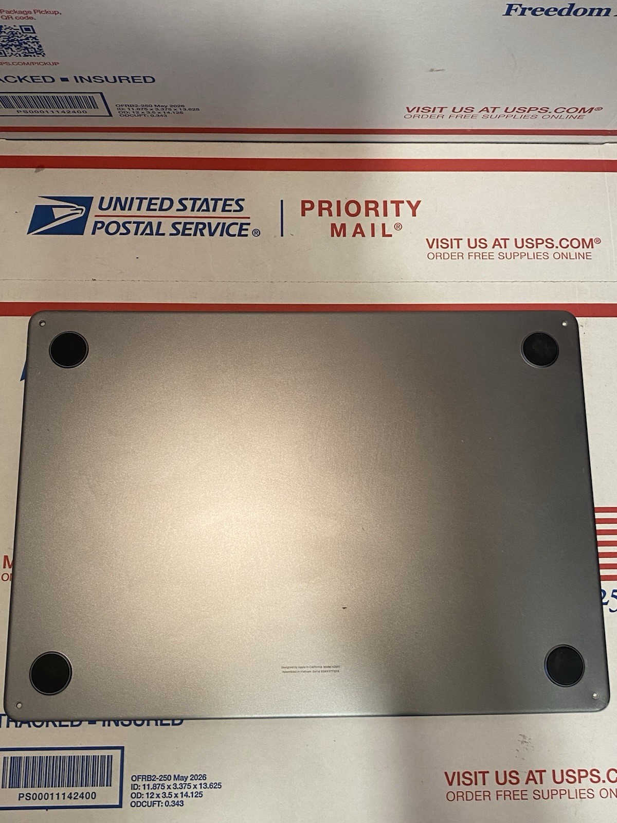 Apple MacBook Air A2681 2022 M2 Bottom Case Base Cover Silver 613-22538-A