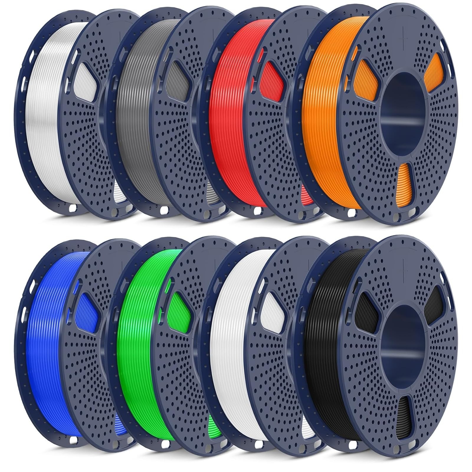 SUNLU PLA Filament Bundle 1.75mm 250g Spools Multicolor 3D Printer Filament