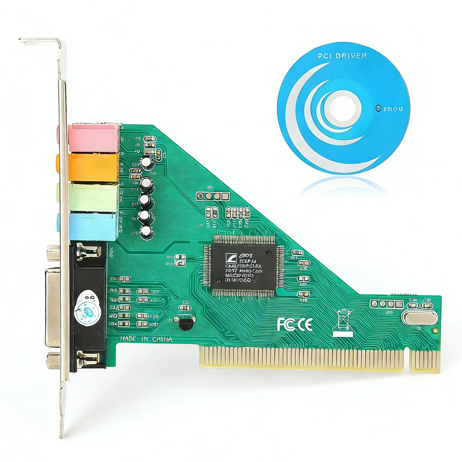 4 Channel 5.1 Surround 3D PC PCI Sound Audio Card W/Game MIDI Port Sound Card US
