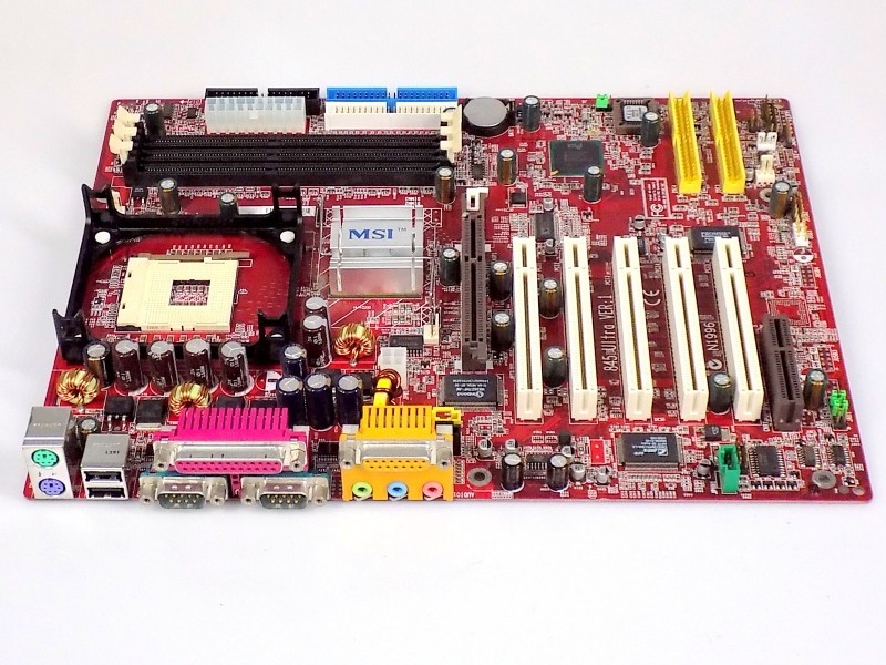 MSI MS-6398 845 Ultra V1 Retro ATX Motherboard, Socket 478, DDR, AGP, Intel 845