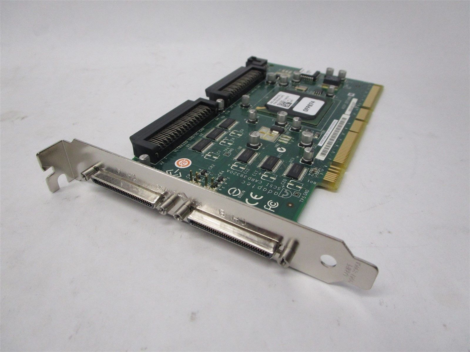 Adaptec Dell FP874 Ultra U320 PCIx Dual SCSI RAID Card ASC-39320A Tested Good