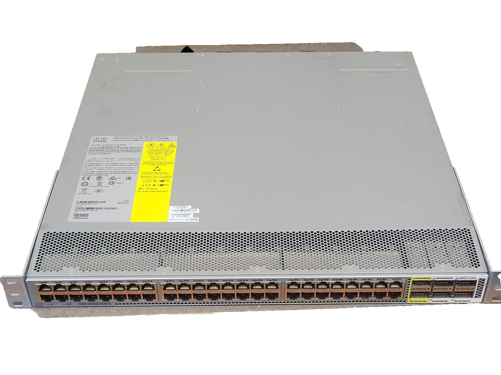 Cisco Nexus N2K-C2348TQ-10GE 48 Ports Rack Mountable 10GbE Switch #73