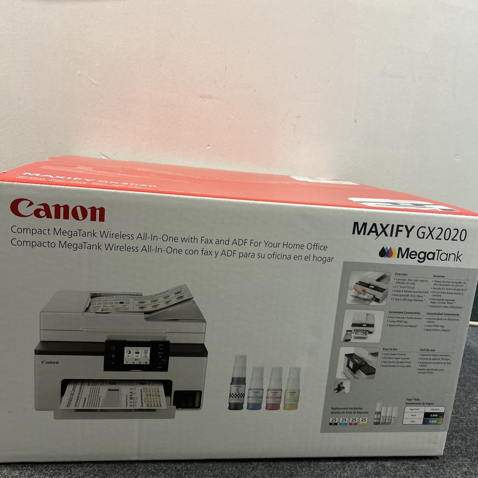 Canon MAXIFY GX2020 Wireless MegaTank All-In-One Color Printer