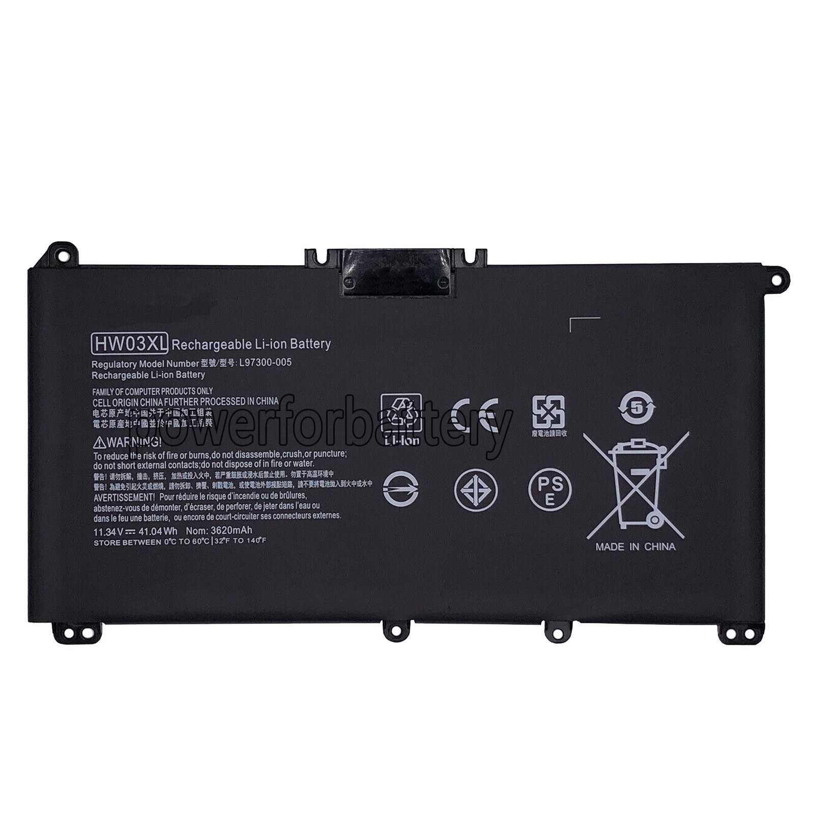New Replacement HW03XL L97300-005 Battery For HP 240 245 250 G9 255 G8 G9 41WH
