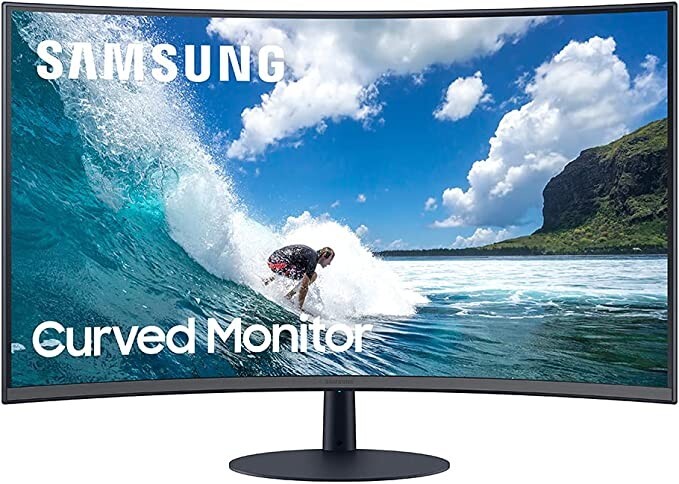 SAMSUNG 32-inch T55 Series - 1000R Curved Monitor: 75Hz, 4ms, 1080p (LC32T550FDN