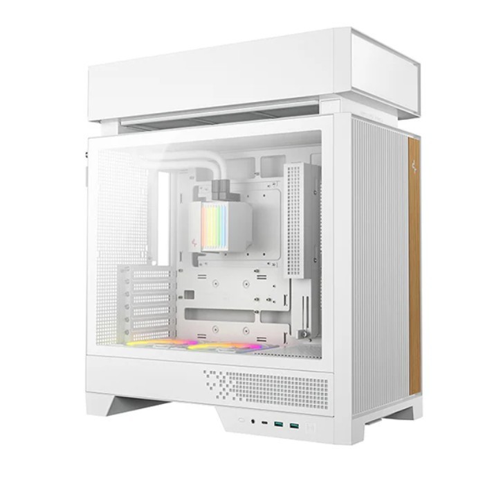 DeepCool CL6600 WH Innovative Compamentalized Compact ATX Case Pre-installed