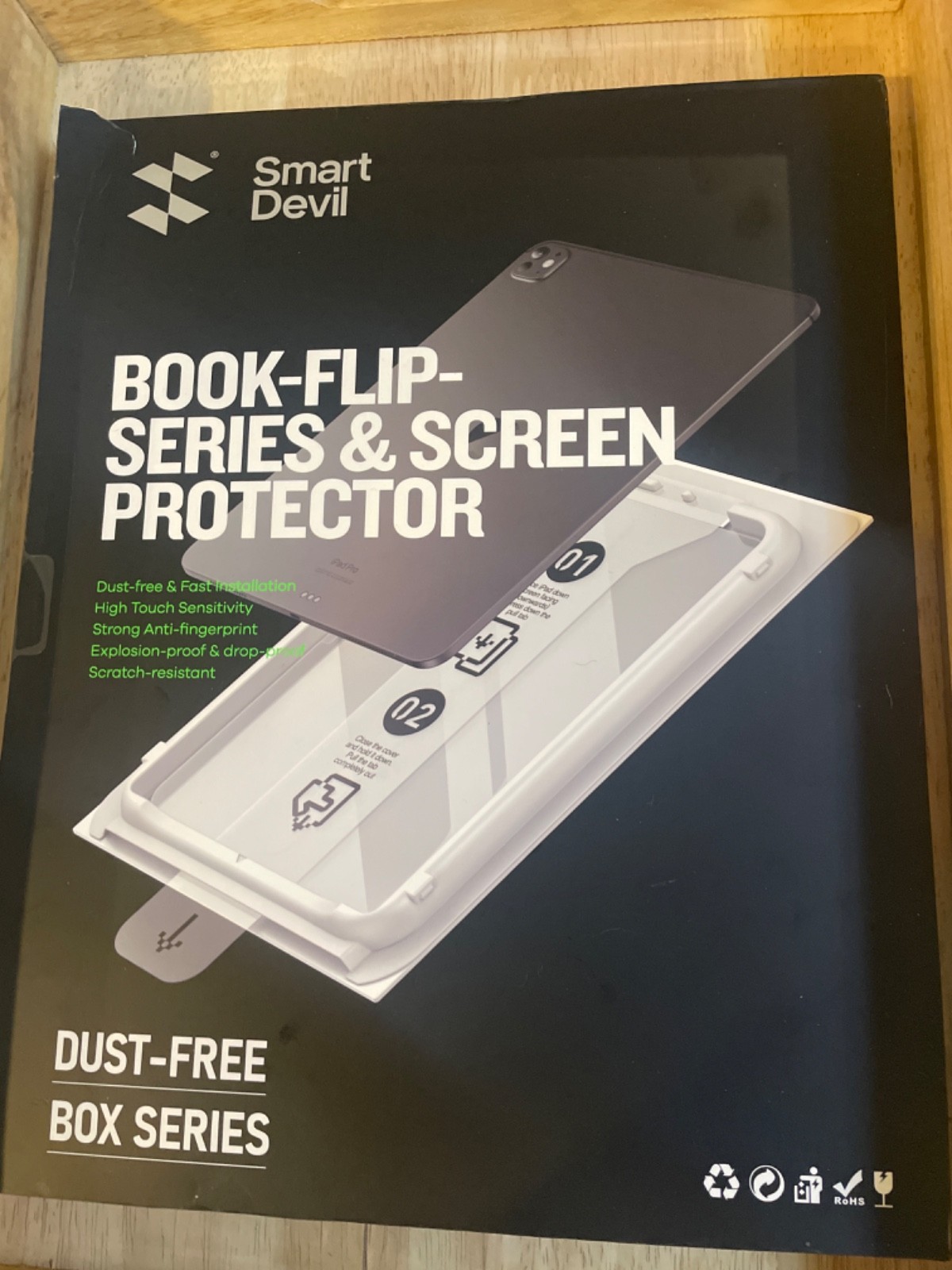 Smart Devil Book-Flip-Series & Screen Protector For IPad Air 13" 2024