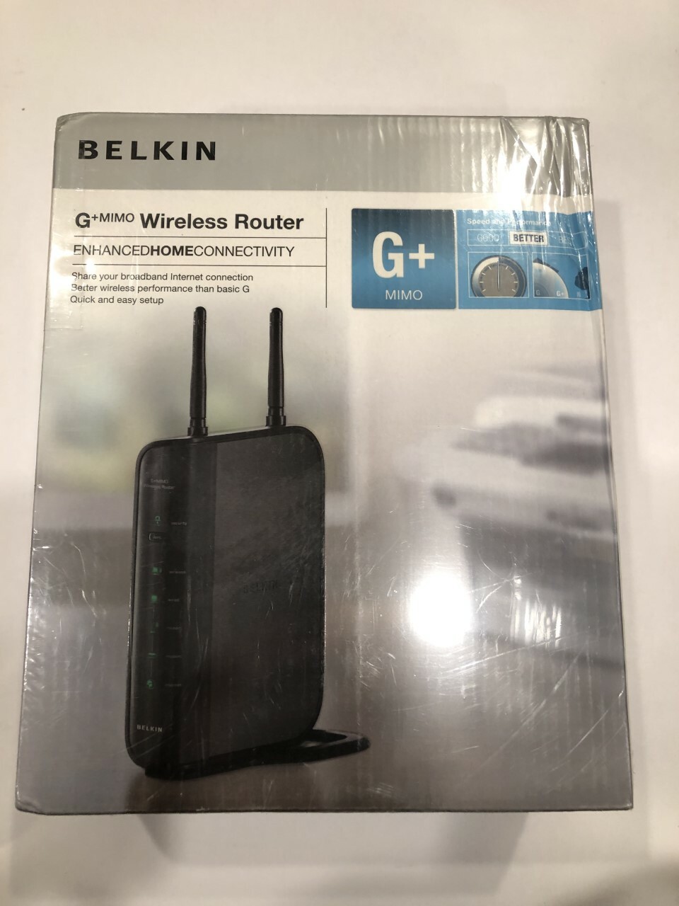 New Belkin G+ MIMO Wireless Router Enhanced Home Connectivity F5D9231-4 2008