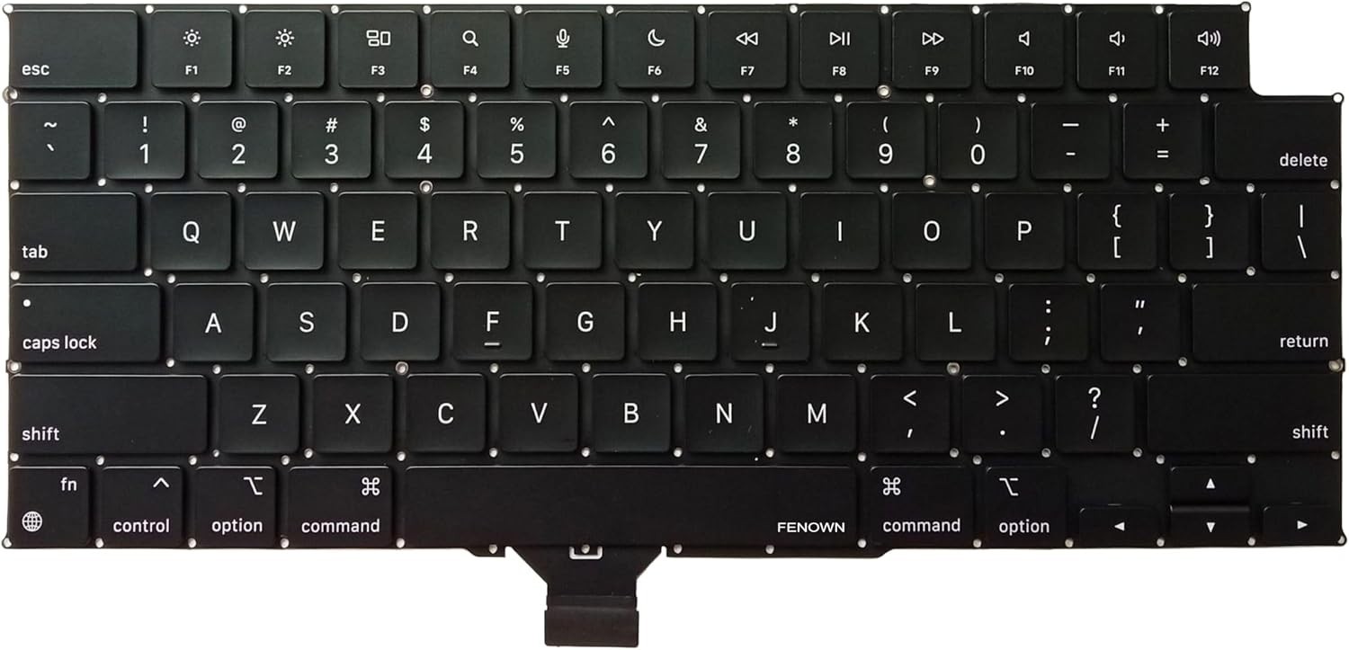 Laptop Keyboard Replacement US Layout MacBook Pro 14" M5 A3434 2025 Part