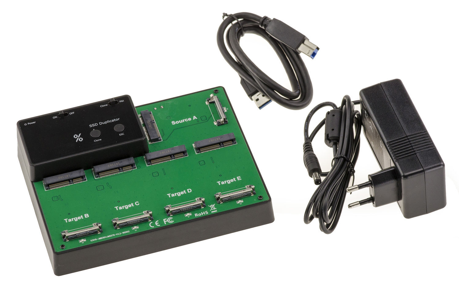 Clone Docking Station Dock For 5 SSD MSATA USB3 With Cloning Function