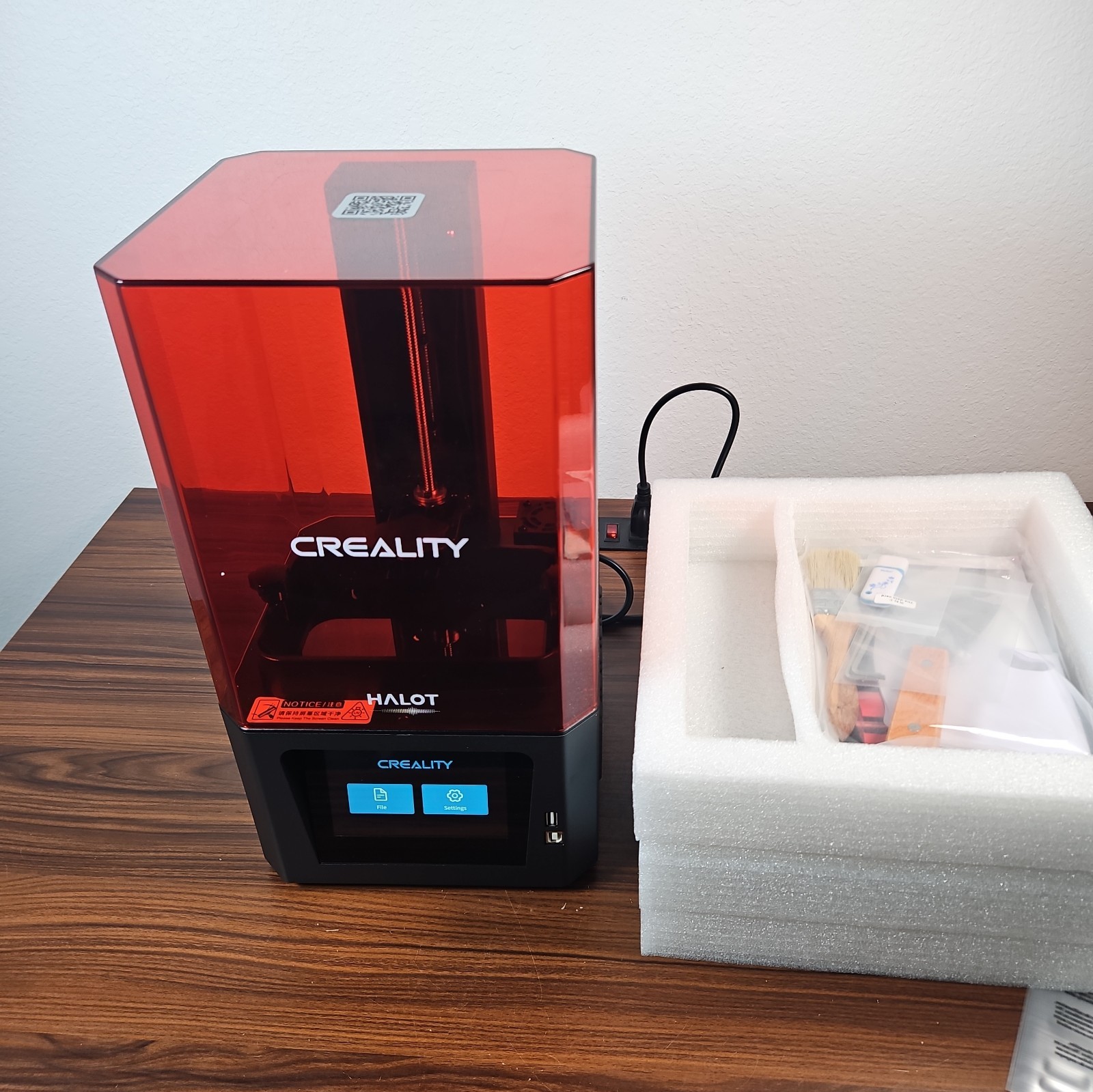 Creality HALOT-ONE CL-60 Resin 3D Printer UV LCD SLA w/ All Accessories