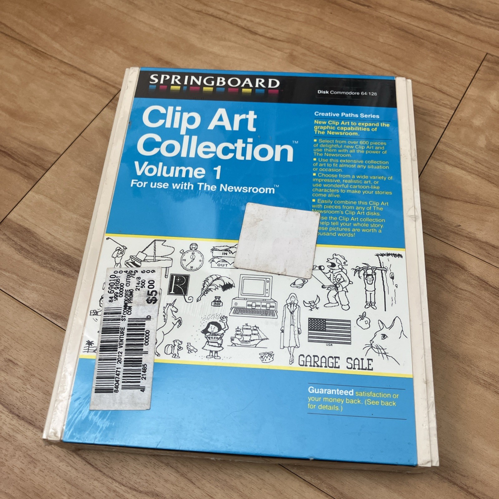 Springboard Clip Art collection Volume 1, Commodore 64/128 New & Sealed