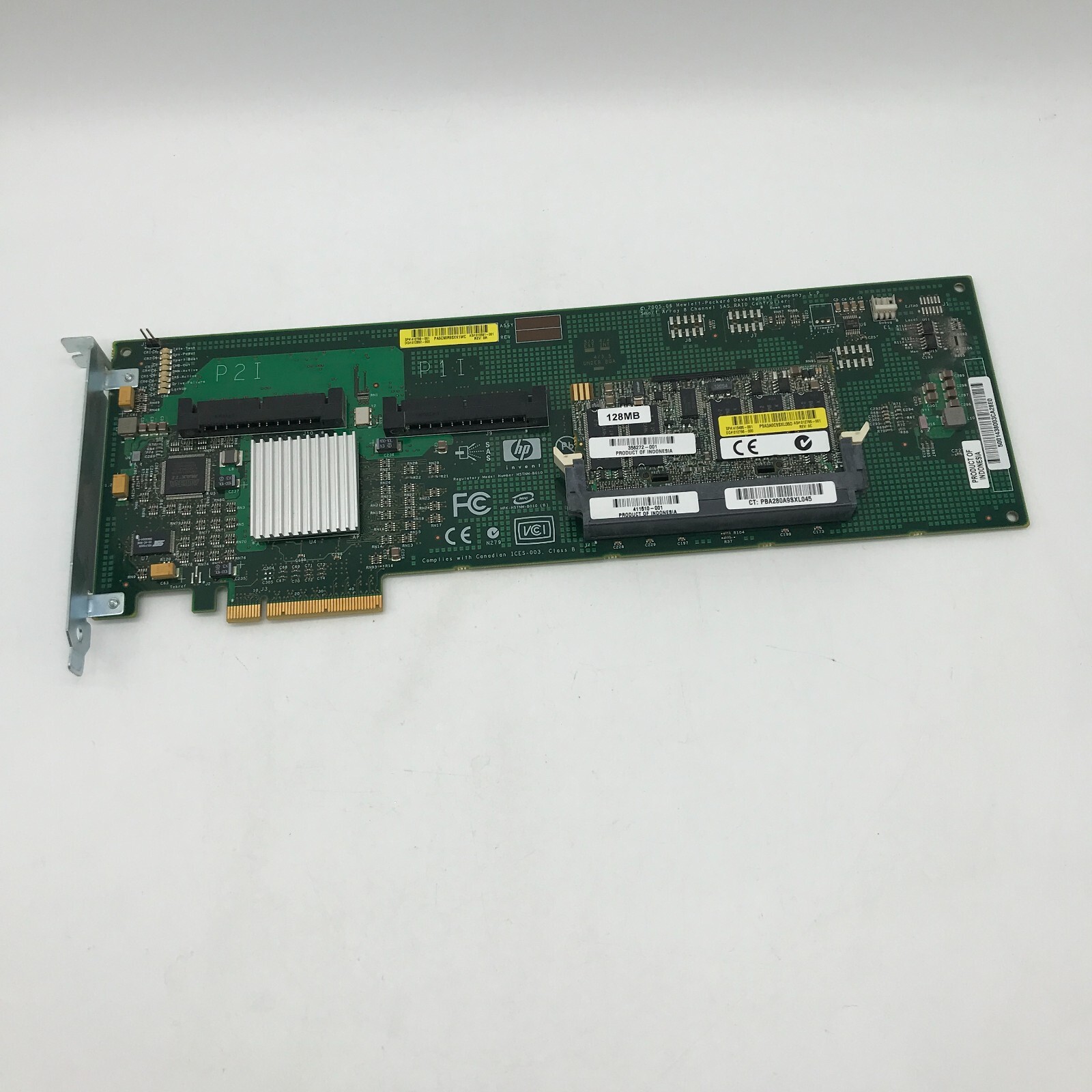 HP 411508-B21 PCI-Express x4 SATA / SAS Smart Array E200/128 Controller